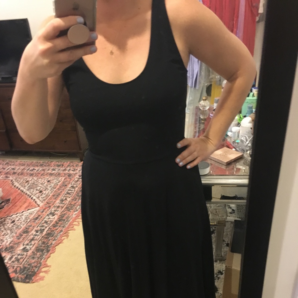 Leith Black Midi Dress